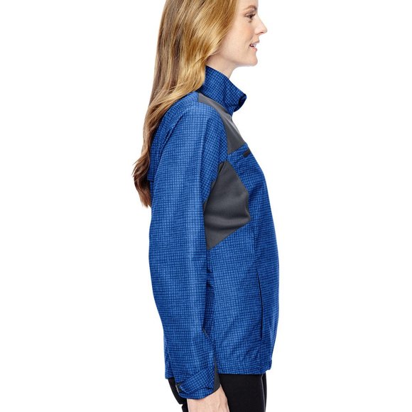 NWT: North End Interactive Sprint Printed Lightweight Jacket, Nautical Blue, L - Picture 2 of 3